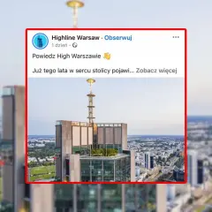 Varso Tower, najwyższy budynek w Polsce, ma 300 metrów. Widok na warszawską panoramę z jego tarasu.