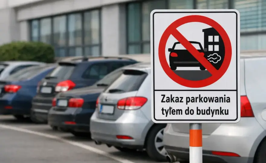 Czy parkowanie tyłem do bloku jest legalne? Mandat i zasady