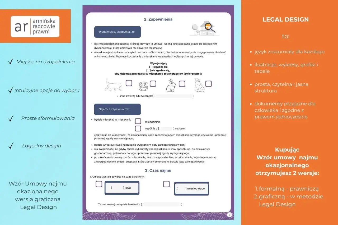 Formularz umowy najmu okazjonalnego. Czy zeby wynajac mieszkanie trzeba miec umowe o prace? Nie, umowa najmu nie wymaga umowy o pracę.