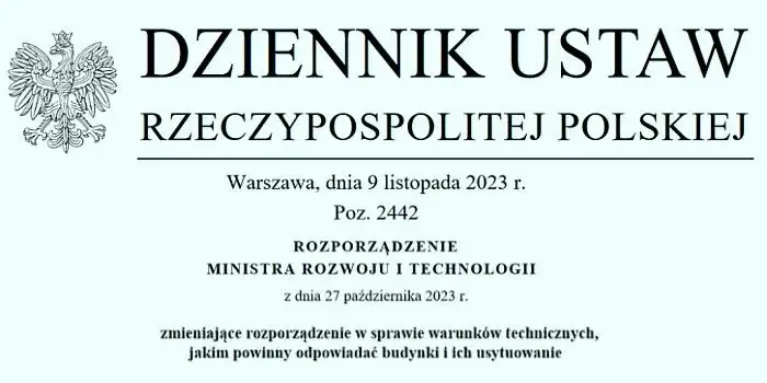 Zdjęcie Warunki jakim powinny odpowiadać budynki i ich usytuowanie w praktyce