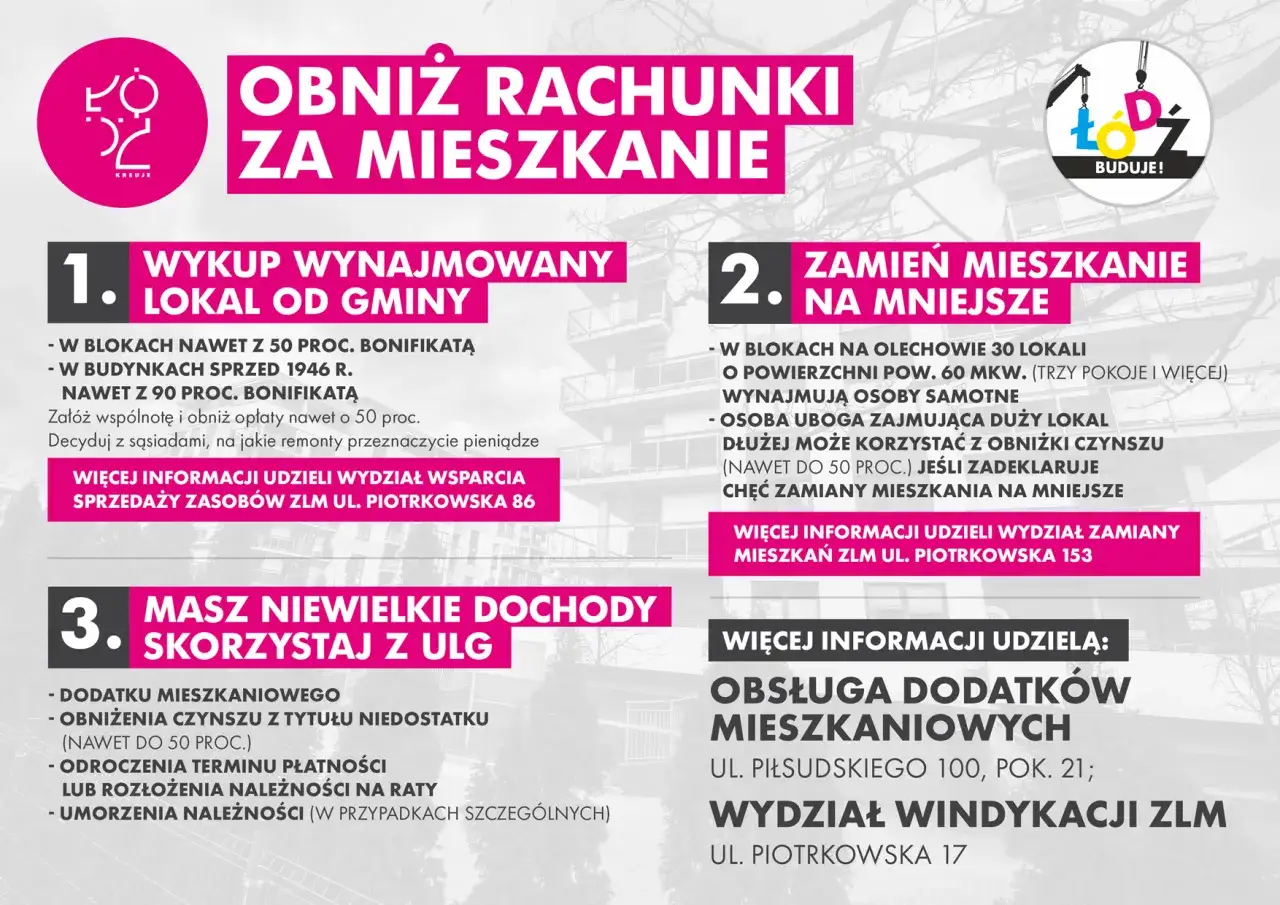 Obniż rachunki za mieszkanie: wykup, zamiana, ulgi dla osób z niskimi dochodami. Dowiedz się, co ile płaci się czynsz i jak skorzystać z bonifikat.