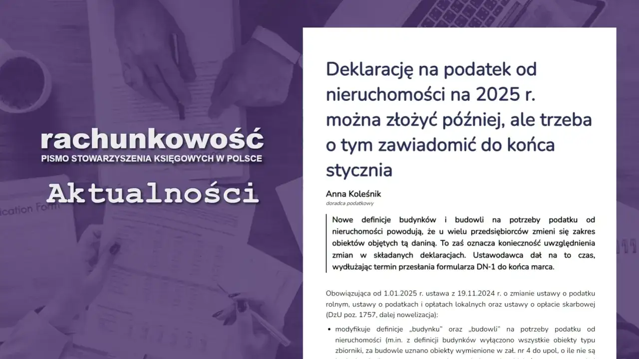 Zdjęcie Podatek od nieruchomości: do kiedy złożyć deklarację i uniknąć kar